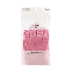 【GOOD LIFE 品好生活】家事清潔天然加厚型橡膠手套（S） 粉色, 1個