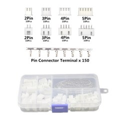 호환 JST 커넥터 와이어 커넥터 어댑터 XH 키트 TJC3 XH2.54 2P 3P 4P 5 핀 2.54mm 피치 터미널 키트 핀, 05 4Pin