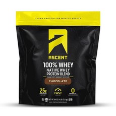 Ascent Native 네이티브 Fuel 유청 단백질 파우더 초콜릿 피넛 버터 0.9kg2파운드 159640, 1개