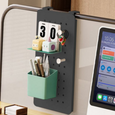 타공판 인테리어 다용도 페그보드 벽걸이 철제 수납 보드 사무실