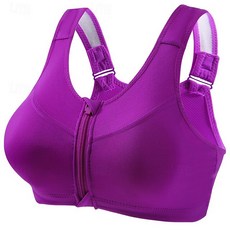 앞 지퍼 스포츠 브라로 통기성이 좋아 요가 러닝 피트니스 데일리룩으로 착용 가능