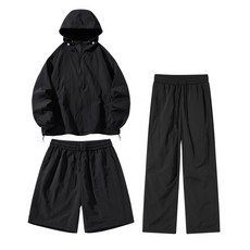 ZenPolo 防曬套裝組 冰絲外套+短褲+長褲 涼感透氣男女通用