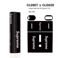 릴 하이브리드3.0 lil Hybrid 호환 궐련형 스킨 스티커 케이스, 1개, S.블랙(106)