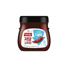 CJ 해찬들 저당 고추장, 500g, 1개