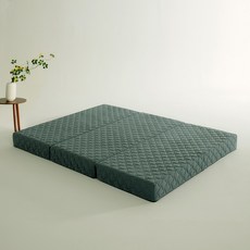 로안슬립 국내제작 3단 접이식 매트리스 라지킹 사이즈