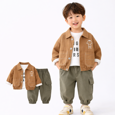 남아 카라 자켓 상하세트 아동 카고팬츠 세트