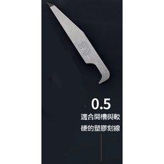 USTAR 優速達 模型工具 多用途推刀刀片 UA91908, 1個, 0.5mm刻線刀
