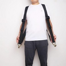 짐 운반 스트랩 어깨 멜빵 벨트 이삿짐 옮기기 지게, 1개, 블랙버킷형물끈