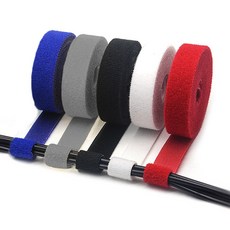 벨크로 찍찍이 케이블 선 정리 밴드 고정 타이 1.5m 2m 5개, 두께15mm/길이 약 1.5m, 1세트, 혼합색상