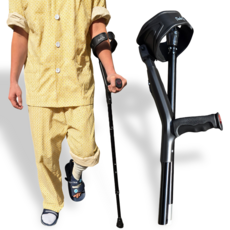 다다터 Ver.2 엘보클러치 팔꿈치 접이식 목발, 1개