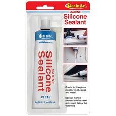 스타 브라이트 마린 실리콘 실란트 방수 내구성 자외선 차단 유리 섬유 금속 목재 유리 세라믹 등용 2.8 온스 (082102P), 투명