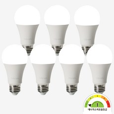 (효율 1등급 + KS) 참조명 비츠온 LED 램프 벌브 전구 12W, 주광색, 7개