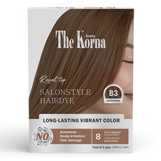 더코나 저자극 천연 염모제 내추럴 브라운 (5분염색 오래가는 크림 헤어 염색제), 내추럴브라운, 1개