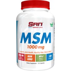 San MSM補充膠囊 1000mg, 120顆, 1罐