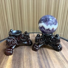 台灣現貨快速發貨水晶球座樹酯球座仿木球座三角底座