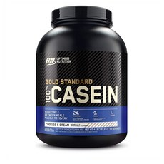 Optimum Nutrition Gold Standard 100% Casein Protein Powder 옵티멈 뉴트리션 카세인 프로틴 파우더 쿠키 앤 크림 4lb(1.81kg), 1.81kg, 1개