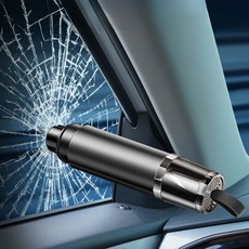 비상용 차량탈출망치 유리깨기 차량용 50368ea 1(EA), 블랙