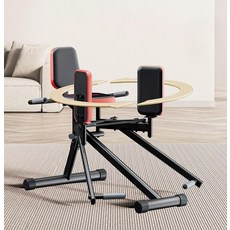 하체 트레이닝기구 엉덩이 운동 허벅지 근력강화 홈짐 필라테스 스쿼트, 블랙업그레이드형팔걸이등받이포함-