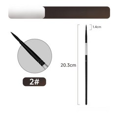 미술용붓세트 블랙 수채화 그림 대형 취미 중형 화방 드로잉, 1개, 블랙 수채화붓 단품 2