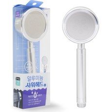 Jb JEIL BATH 鋁合金增壓蓮蓬頭, 1個, 銀色