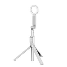 【PACEZ】磁吸藍牙自拍棒M1-PRO 手機/GoPro 三腳架 MagSafe, 象牙白, 1個, M1-PRO