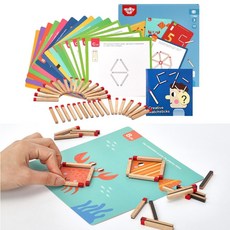 창의력 학습도구 자석성냥개비 놀이판 보육기관 교육효과