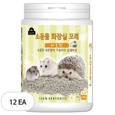 구딘 소동물 화장실 모래 레몬향, 1.5L, 12개
