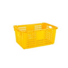 <더플러그> 플라스틱운반상자특대1호 730X465X330mm 운반상자대 운반상자특 운반상자 수납가구 황색 청색 적색 회색, 고리불포함