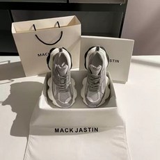 퓨어그로 MACK JASTIN 통기성 메쉬 경량 어글리슈즈 키높이 6cm 신발 패션화 2종컬러
