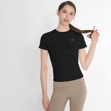 롤리핏 여성용 운동복 반팔 티셔츠 슬림핏 스포츠 숏슬리브
