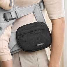 [공식] 베이비뵨 베이비 캐리어용 포켓 파우치 (메쉬), 블랙