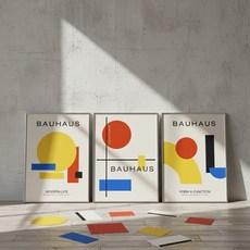 컨티뉴 바우하우스 C 3종 프리미엄 포스터 세트 A3 42cm 명화