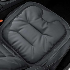 링스츄 이고 먼지를 방지하는 가죽 시트 쿠션 범용 카시트 메모리 폼 미끄럼 방지 두껍고 통기성이 뛰어나며 자동차와 사무실에 편안함 블랙, Orange, 2