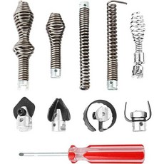 배수 스네이크 커터 및 오거 세트 배수 케이블 커터 키트 RIDGID C8 5/8인치 배수 스네이크 케이블 62270 대응 10개, 배수 스네이크 커터 및 오거 세트, 배수 케이블 커터, 1