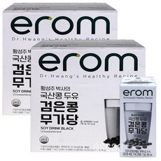 이롬 황성주박사의 검은콩 무가당 두유, 190ml, 32개