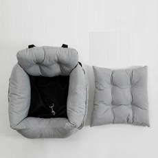 차시트 차량용 방석 반려견 이동식 애견카시트 자동차 97897ea 1(EA), 그레이