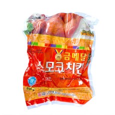 금메달 스모크치킨 훈제닭 살균제품 에어프라이어치킨 안주 야식 간편조리, 550g, 1개