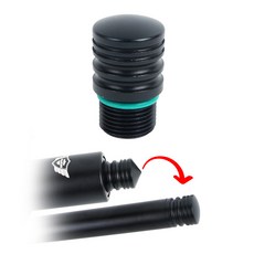 프로칸 삼단봉용 평팁 7075듀랄루민 소재 교체용 부품, 1개