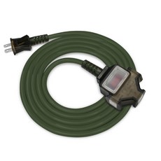 群加 PowerSync 2P 1擴3插工業用動力延長線 台灣製造 過載保護總開關, 軍綠色,5M, 詳見包裝, 詳見包裝