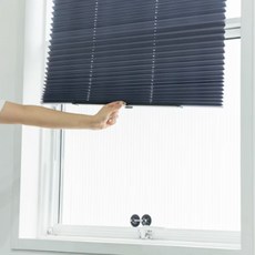 무타공 1초 블라인드 못없이 간편 흡착식 붙이는 블라인드 커튼, 혼합색상