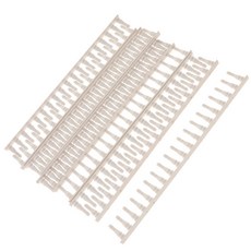 shangren 마이크로 정원 흰색 플라스틱 울타리 DIY 장난감 조경 정원 액세서리, 2x20cm, 화이트