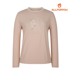 올포유 올포유 모델착장 여성 자수 원포인트 티셔츠 ALTRM2311-509