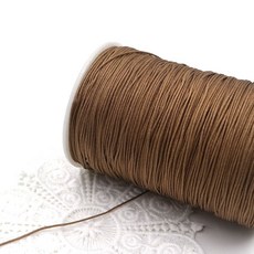 자수마켓/ 1mm 폴리 매듭실 모카골드 - 5마 / 매듭공예 매듭팔찌, 1개