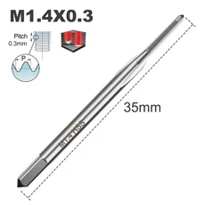 1개 HSS 법 탭 미니 소형 나사탭 오른손잡이용 직선 플루트 나사탭 M1 M1.1 M1.2 M1.4 M1.6 M1.7 M1.8 M2.0 수공구, [05] M1.4x0.3
