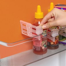 길이조절 냉장고 칸막이 소스칸 소품 정리함 파티션, 1개, 투명