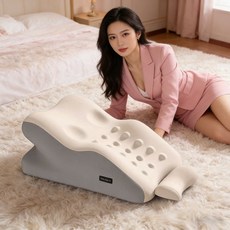 夫妻情侶一枕多用 行房抬高墊 防胃反流枕 靠背 床頭靠枕 躺枕 抬腿墊, 米灰拼色（房事抬高墊/可躺可靠背）,床上一枕多用, 米灰拼色