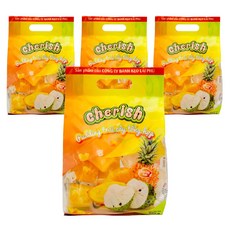 베트남 체리쉬 망고 파인애플 슈가애플 코코넛 혼합 푸딩 젤리 Cherish, 4개, 405g