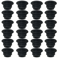 JJHXSM 24PCS 플라스틱 자전거 핸들바 엔드 플러그 ID 20mm0.78인치 산악 블랙