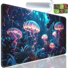 Yuxcfhjfe MTG용 플레이매트 61x35.6cm(24x14인치) 플레이매트 TCG 및 CCG 트레이딩 카드 게임 매트용 MTG 플레이매트용 미끄럼 방지 고무 보관, Yu-Playmat-1-A2