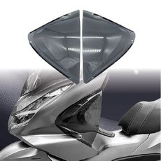 PCX 사이드 바이저 21 24 방한 레그쉴드 바람막이 무릎커버 방풍 가드 튜닝, 스모그, 1세트